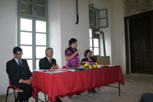 inaugurazione dott.Vittorio g. Cardinali  pro.Luigi Carosso, dott.Angela Calella, Mirto Lupo