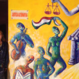 Realizzato un murales all’entrata del centro di giustizia sul tema della “giustizia alternativa “. Questo centro di giustizia ha una concezione avanzatissima , è integrato e tutela la donna vittima di abusi o violenza in ogni aspetto , psicologico, giudiziario, medico, lavorativo, sociale, abitativo, burocratico, pedagogico.E’ un esempio  per tutti